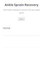 Mobile Screenshot of anklesprainrecovery.org